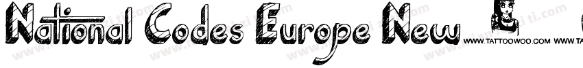 National Codes Europe New字体转换